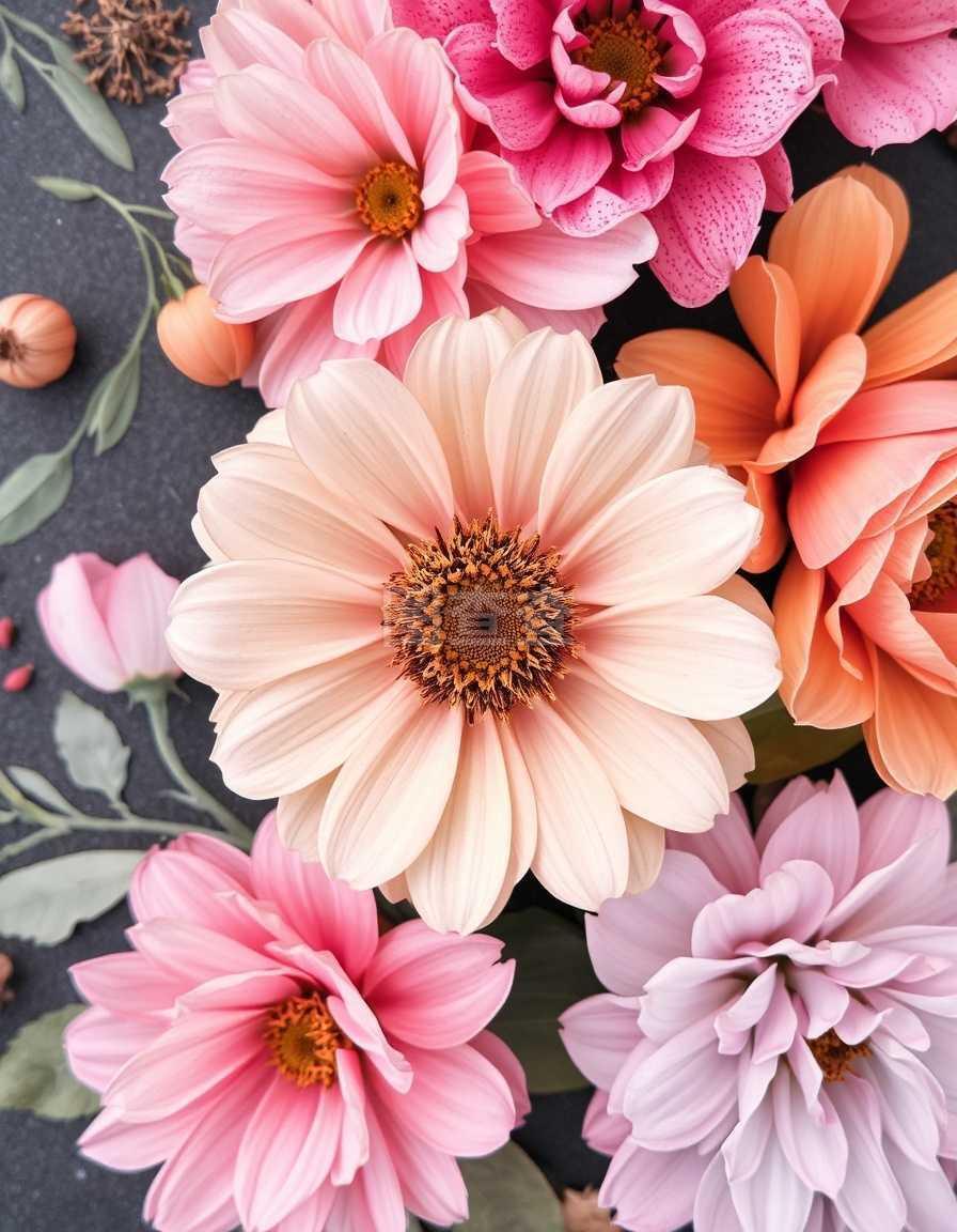 花卉背景下的盆景種植藝術